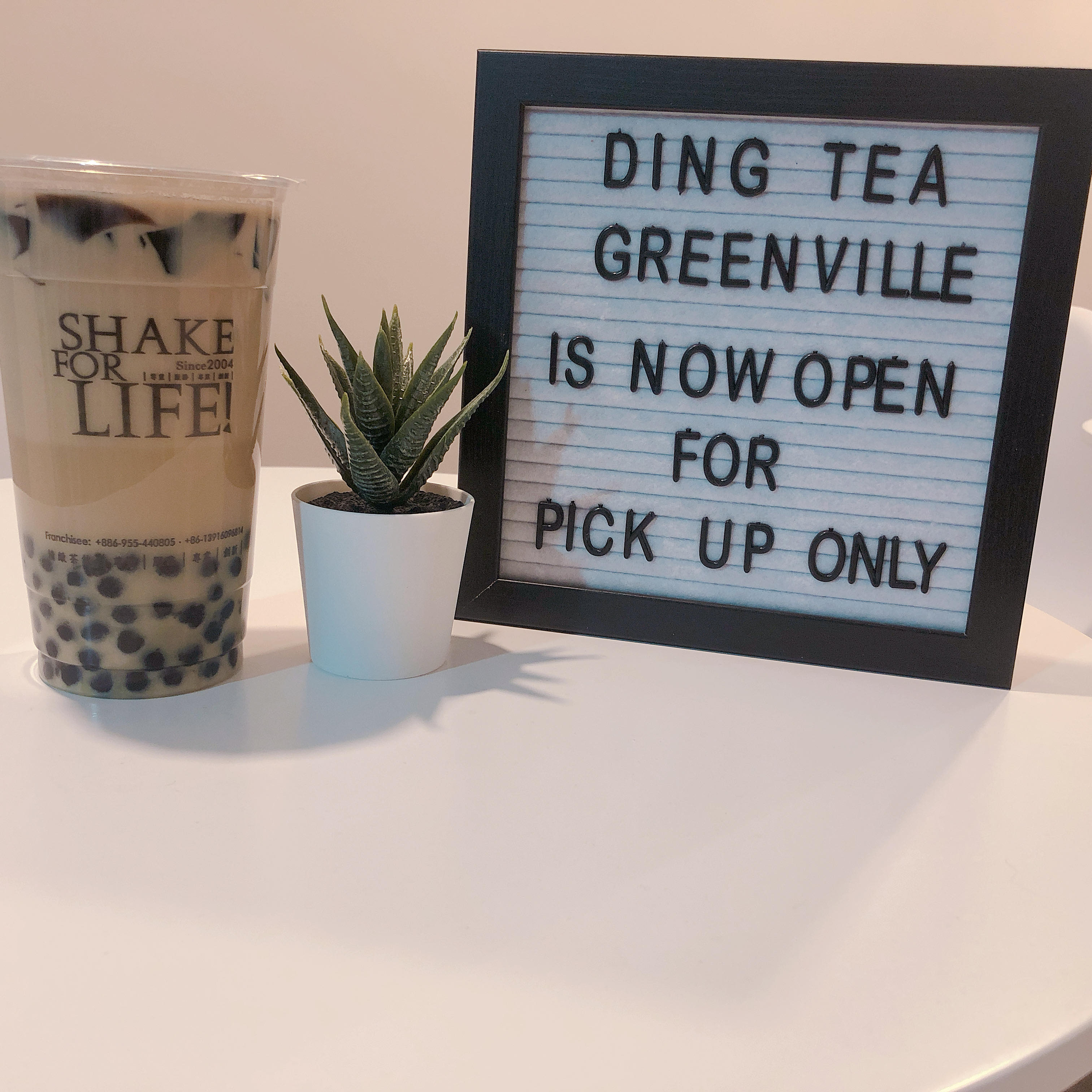 DING TEA GREENVILLE MENU
