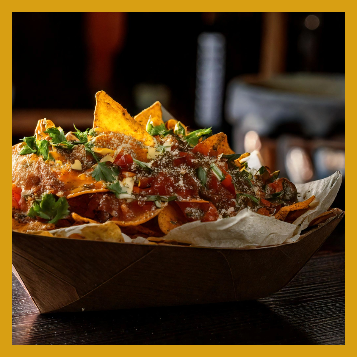 a plate of nachos 
